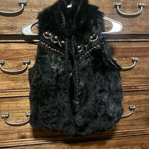 Rabbit fur vest